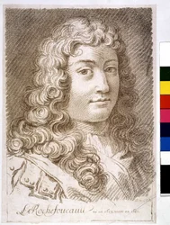 De hertog van La Rochefoucault - prent