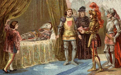 De Engelse gouverneur van Châteauneuf-de-Randon gaf zich over en kwam de sleutels van het plein leggen op het sterfbed van Bertrand du Guesclin, op 13 juli 1380 voor wie de stad werd belegerd. De connetable stierf, volgens