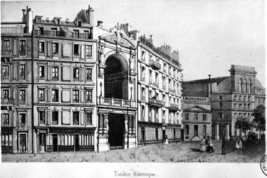 Het Historisch Theater in de 19e eeuw - gravure, Carnavalet