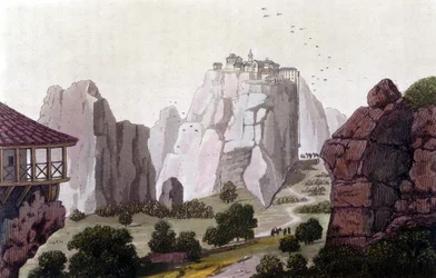 De Meteoren in Griekenland in 1810. in 