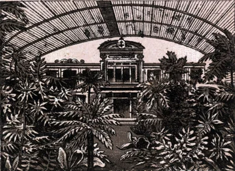 De Palmengarten in Frankfurt, Duitsland in 