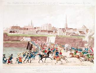 De triomfantelijke intocht van het Franse leger in Wenen, 13 november