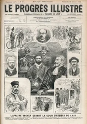De zaak Joseph Vacher “Moordenaar van herders” (1869-1898) voor het Hof van Assisen van Ain - Omslag van “Le Progressif-Illustré” van 30 oktober