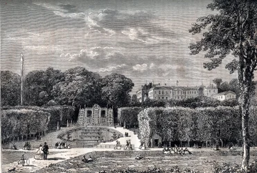 Het kasteel en park van Saint Cloud in 1867