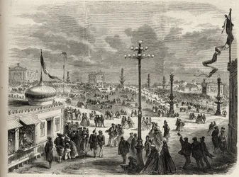 Het feest van 15 augustus 1867 op het Trocadero in Parijs - Het illustere universum van 1867