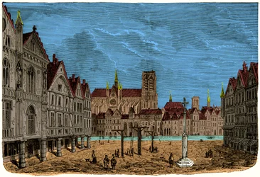 Het huis met de pilaren of huis van de Dauphin, voormalig en eerste stadshotel van Parijs in de Middeleeuwen