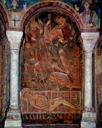 Het martelaarschap van Sint Laurentius (210/220-258) stierf op de grill