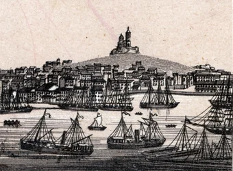De oude haven van Marseille in 