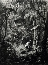 Het graf van de ontdekkingsreiziger Henri Mouhot in Indochina