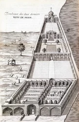 Graven van de laatste twee koningen van Perzië - in Diary of the Journey of the Knight Chardin, Persia and East Indies, by the Black Sea and the Colchid