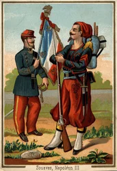 Zouave kostuum ten tijde van Napoleon III