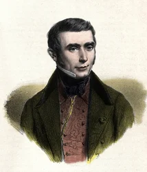 Portret van Eugene Scribe (1791-1861), Franse auteur van zedelijke komedies