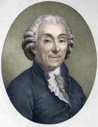 Portret van Gabriel Bonnot de Mably. Franse moralist, historicus en econoom (1709-1785).