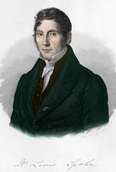 Portret van de Duitse componist Louis Spohr (1784-1859).