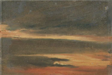 Wolken bij zonsondergang