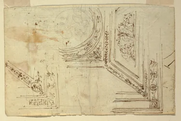Tekening, plafonddecoraties, 1810-1820