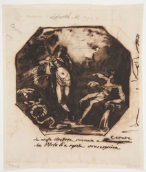 Tekening, Ceres wordt verteld over de verkrachting van Proserpina, 1812