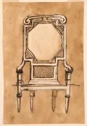 Tekening, Stoel, 1780-1790
