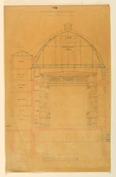 Tekening, Doorsnede van het Théâtre de l