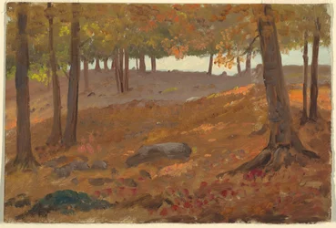 Tekening, Bos in de herfst, 1870-80