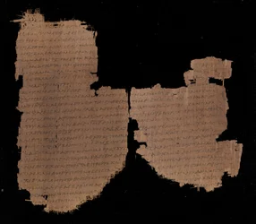 Lucas 13.29-35 en 14.1-10. Deel van de Papyrus 45 in de Chester Beatty Bibliotheek