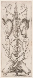 Prent, Ornamenten of Grotesken (Grotesque Ornament), ca. 1653