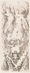 Prent, Ornamenten of Grotesken (Grotesque Ornament), ca. 1653