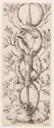 Prent, Ornamenten of Grotesken (Grotesque Ornament), ca. 1653
