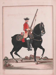 4e Regiment Dragonders (gravure)