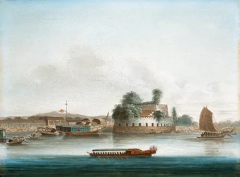 Een fort aan de Canton-rivier