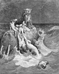 Een scène van de zondvloed, Genesis