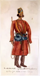 Een sowar van de Rohilla Cavalerie