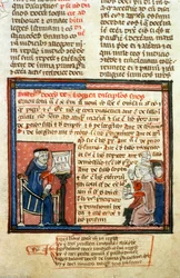 Aristoteles Leraar - Verluchting uit de Middeleeuwen (ref. 418)