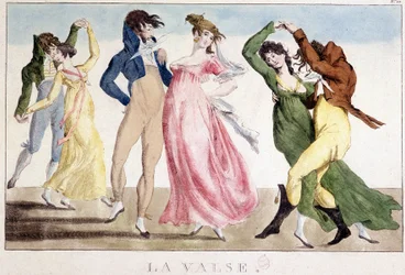Bal: De wals, n.d., begin 19e eeuw, Carnavalet