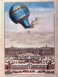 Ballonvlucht: ervaring van de gebroeders Montgolfier voor het kasteel van Versailles