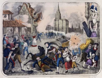 Bombardement van Straatsburg door de Pruisen. 1870