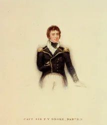 Kapitein P.V. Broke, Royal Navy, begin 19e eeuw