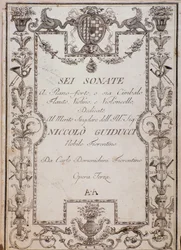Omslag van Zes Sonates, Op. 3 door Carlo Domenighini