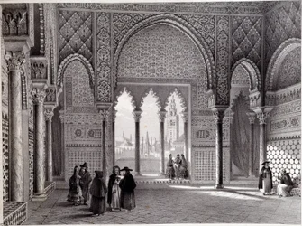Salon van Don Pedro in het Alcazar, Sevilla