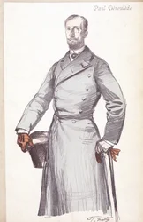 Gravure door Paul Deroulede (1846-1914), Franse schrijver en politicus, oprichter van het Boulangisme, die de Liga van Patriotten oprichtte.