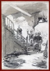 Brandweerlieden: brandherkenning - gravure, n.d.