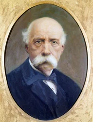 Francesco Crispi (1819 - 1901), Italiaanse politicus. Schilderij door G. Perez. Museum van het Risorgimento in Rome