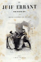 Frontispice van de roman door Eugene Sue: De Wandelende Jood