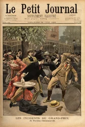 Algemeen gevecht bij de Longchamp Grand Prix races, de oorsprong hiervan is te wijten aan de verklaringen van Charles Dupuy (1851-1923), minister van Binnenlandse Zaken en Religieuze Zaken, die de aanwezige burgers opwonden door hen te laten geloven dat er