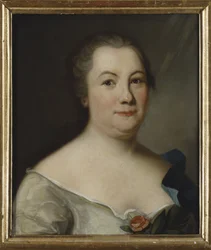 Portret van de dichteres Hedvig Charlotta Nordenflycht (1718-1763)