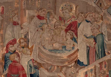 Geschiedenis van Sint Piat en Sint Eleuthère, Scene 6 (detail)