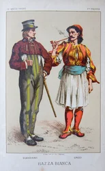 Illustratie uit "Het menselijk ras" door Louis Figuier