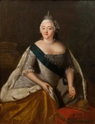 De keizerin Elisabeth van Rusland - Portret van keizerin Elisabeth van Rusland (1709-1762), Anoniem
