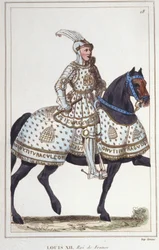 Lodewijk XII (1462 -1515), Koning van Frankrijk gravure uit 1830