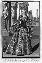 Mademoiselle Maupin (1670-1707), Franse zangeres.